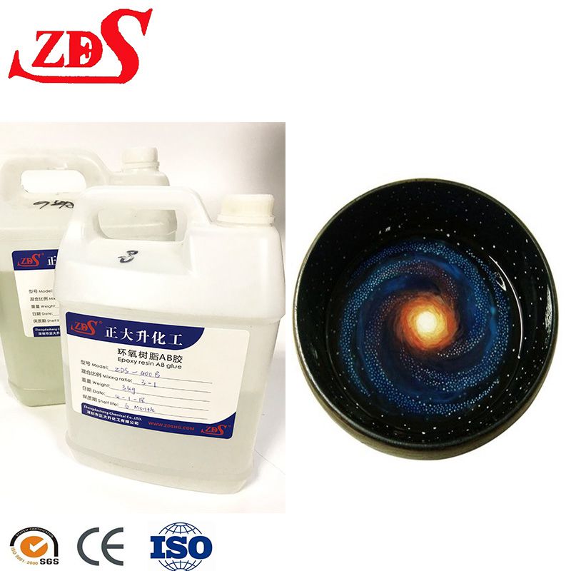  ZDS Crystal Epoxy Resin Self Leveling Epoxy Resin Ab Glue
