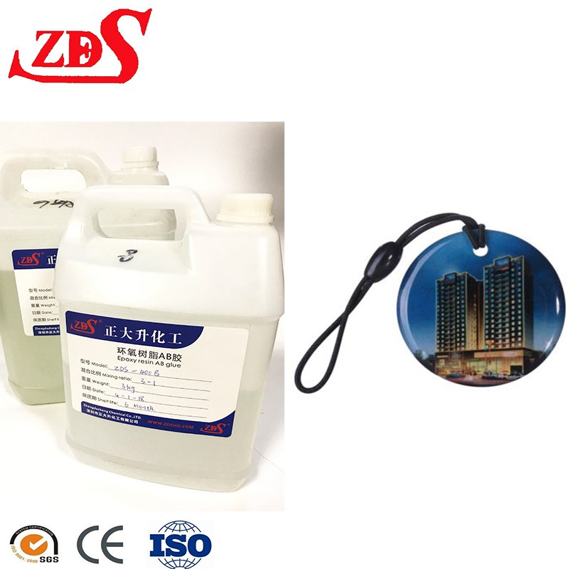 Two Components Clear Epoxy Resin Ab Glue For Card Coating