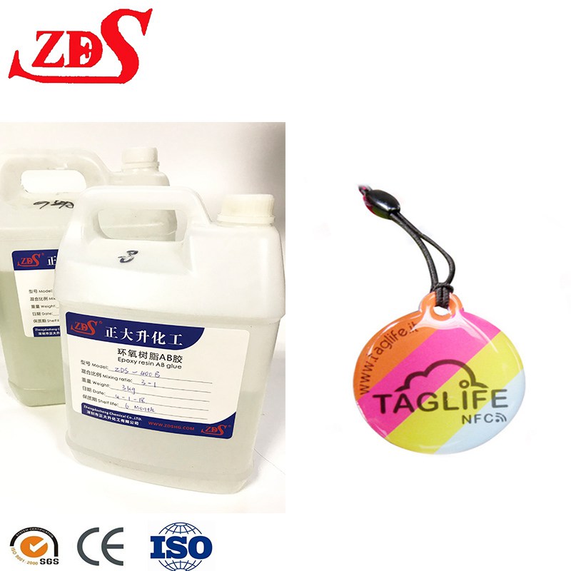 Crystal Clear Glass Epoxy Resin Ab Glue For card Coating