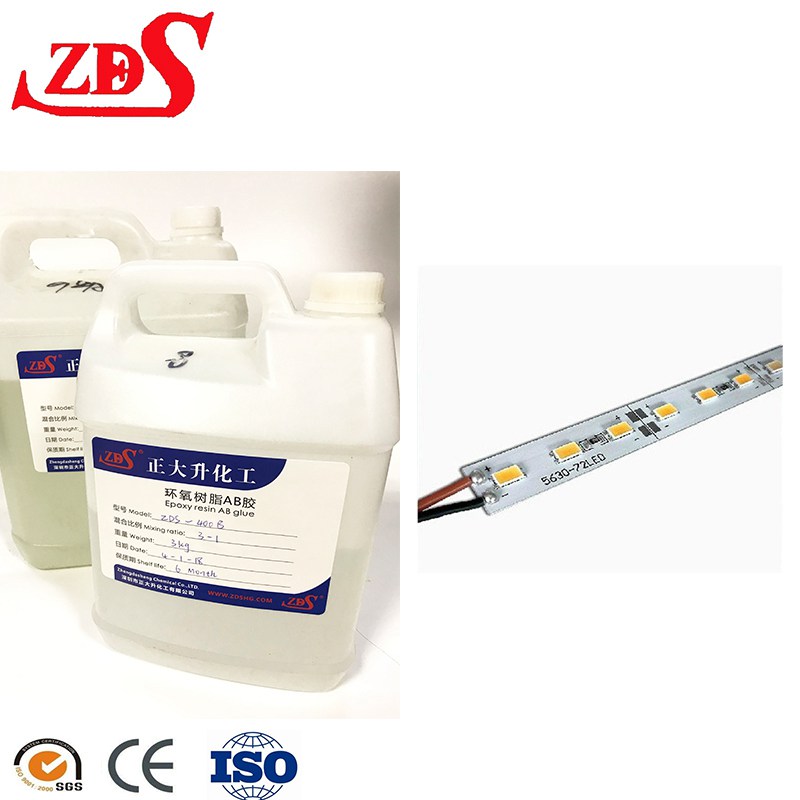 Yellow Resistance Soft Clear Epoxy Resin Glue For Led Strip