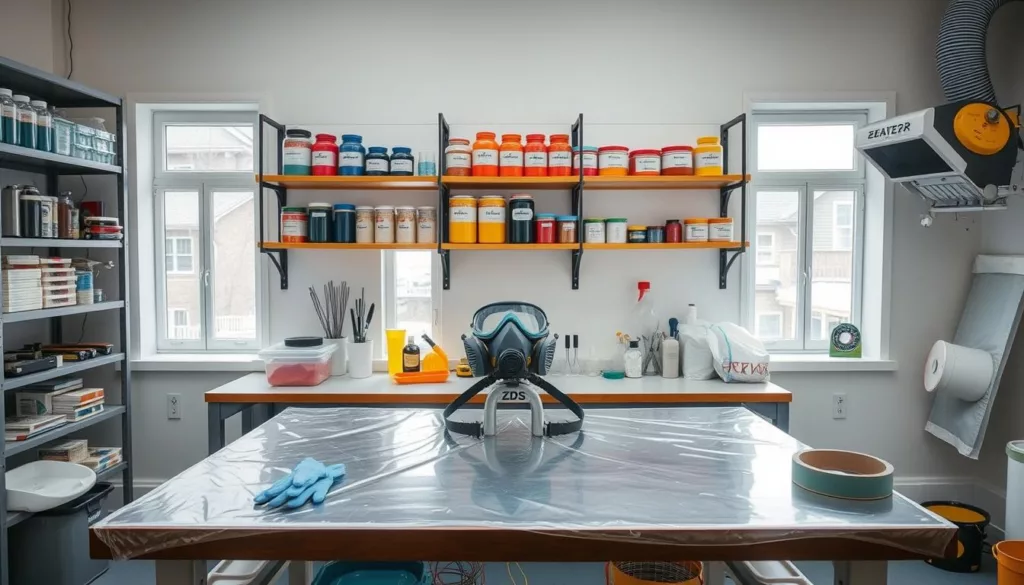 epoxy safety workspace