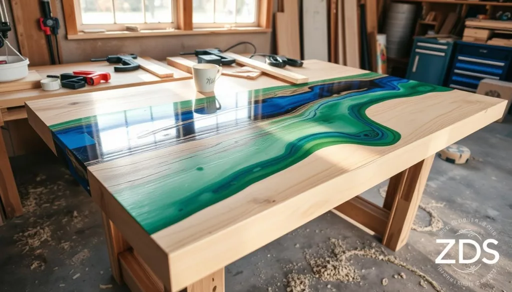 epoxy table construction