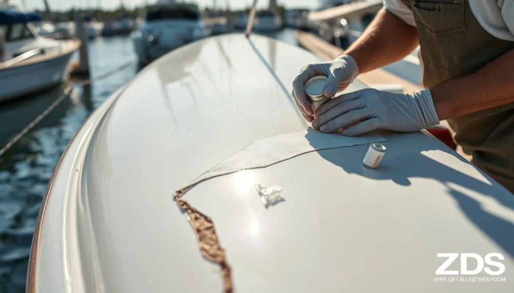 Can a fiberglass boat hull be repaired