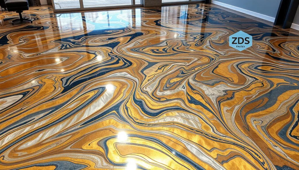 metallic epoxy flooring